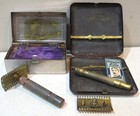 1920 s Vintage Cigarette Razor Case  1 And Interior Lift Case With Razor