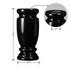 Black Granite Cemetery Vase For Grave Markers headstone Memorial Flower Holder