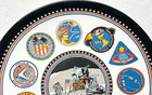 Vintage Nasa Apollo Space Program Mission Badge 10  Melamine Plate