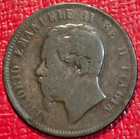 Vintage 1862 M 10 Centesimi Italy Coin-oct419