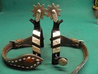 Nice Good Pair Of Crockett Renalde Western Cowboy Spurs