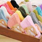 Home Womens Girls Soft Bed Floor Socks Warm Winter Pure Color Warm Socks Women s
