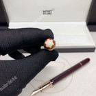 Montblanc Burgundy Fountain Pen Snake Clip Luxury Collectible Writing