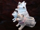 Art Deco-german Style Mustard Pot Salt Pepper Figurine Cat Art Nouveau Style Por