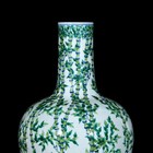 Collectable Art Chinese Hand Painting Dou Polychro Porcelain Bamboo Vase