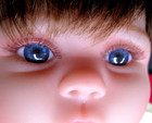 Reborn Baby Doll 22    Lifelike Kaydora Doll brown Hair Blue Eyes eyelashes
