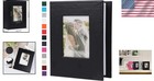 Elegant Mini Photo Album 4x6 - Leather Cover  52 Pocket Keepsake For Memories