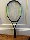 Wilson Blade 98l 16x19 Grip Size 4 3 8inch V6 Tennis Racquet Green And Black