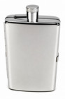 Stainless Steel 4oz Hip Flask W  Cigarette Holder Case Pocket Flask
