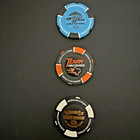 Harley-davidson Poker Chip Lot 6 Adamec 110th Anniversary Texan Conroe Myrtle