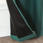 Set Of Two  2  100  Blackout Curtain Extra Wide 110 Inches - All Length - Hunter
