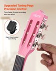 Vevor Classical Guitar 38 In Guitar Beginner Starter Kit With Nylon Strings Pink