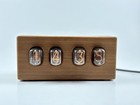 Vintage 1950s Wooden Nixie Tube Desk Clock