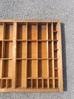 Hamilton Wood Oak Printers  Drawer Letterpress Type Set Case Shadow Box 