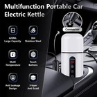 Car Electric Kettle portable Travel Kettle 12v 24v 0 4 Quarts  White
