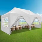 10x20 Heavy Duty Pop Up Canopy Commercial Tent Waterproof Car Gazebo Outdoor  