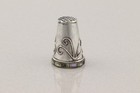 Sterling Silver Abalone Thimble 11 16  Opening Size 11