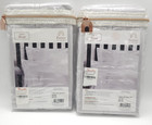 Frette Tiber Hemstitch Euro Pillow Shams Perl Grey Set Of 2 Shams New Jl925024