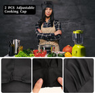 2pcs Chef Hat Adjustable Elastic Baker Kitchen Cooking Chef Cap  Reusable And Wa
