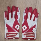 Demarini Ym Red white Baseball softball Full Finger Batting Gloves Wtd6311scym