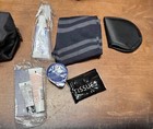 Tumi For Delta Black Amenity Kit Small Zippered Soft Travel Case Toiletry -lot D