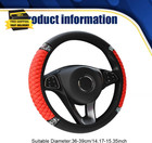 Bling Soft Leather Steering Wheel Cover  Car Wheel Cover  15 Inch Colorful Rhine