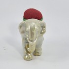 Vintage Porcelain China Lusterware Elephant Pin Cushion Made In Japan Euc