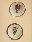 Vtg Dr Gold Tone Caduceus Mop Cufflinks Medical Asclepius Symbol