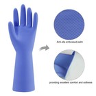 Bamllum Rubber Kitchen Dishwashing Gloves - 4 Small  Blue pink yellow red