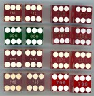Vintage Lot Of 8 Dice Sets Las Vegas Nevada Casinos Matching Numbers