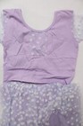 Arshiner Girl s Skirted Leotard Sparkle Tutu Ballet Dress Jl3 Purple Size 15 Nwt