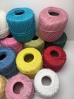 Vintage Crochet Thread  Lot Of 14 Different Sizes   Amounts   Colors   Brands 