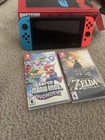 Nintendo Switch Console W  Super Mario Bros  Wonder  Zelda  Accessories