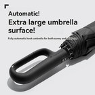 1pc 20-rib Automatic Folding Umbrella Men Women Strong Windproof Sun Rain