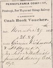 1872 Pittsburgh Pa  Fort Wayne   Chicago Railway  Pennsylvania Company Check 