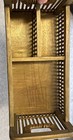 Vintage Wooden Rattan Home Decor Organizer Basket 3 Section Bathroom Office
