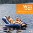 Intex Inflatable Lounge Pool Recliner Lounger Chair With Cup Holders - Heavy-dut