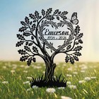 Memorial Tree Metal Sign - Custom Outdoor Sympathy Sign With Name