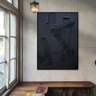 Hand-painted Abstract Painting Black On Canvas Large Wall Art Modern Home Decar