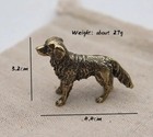Brass Dog Animal Statue Small Sculpture Tabletop Figurine Home Decor Gifts