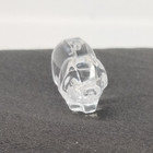Tiny Miniature Clear Glass Pig Figurine 0 75 Inches Long