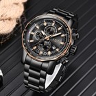 2025 Men Watch Quartz Date Luminous Chronograph Wristwatch 3atm Daily Waterproof