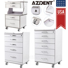 Dental Medical Cart Mobile Storage Cabinet With 3 4 5 Drawer Wheels trolley Cart