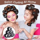 24pc Large Hair Rollers Set With 12jumbo Rollers And 12clips For Long Thick Hair