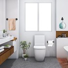 Bathroom Hardware Accessories Set Towel Bar Set Black 6pcs