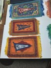 Antique Lot 1910 Tobacco Felt Pennant Rug University College