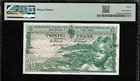 Belgian Congo 20 Francs 1957 Pmg 30 P 31 Banque Centrale Wmk  Elephant s Head