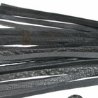 Real Genuine Bull Hide Thick Leather Flogger 25 Falls Black Heavy Duty