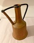 Antique Copper Turkish Water Jug Pitcher  13  Hand Wrought Forged Primitive