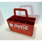 Vintage Coke One Pint Size 8 Bottle Red Plastic Carrier Handle Coca-cola Holder